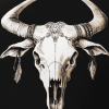 Aesthetic Bull Skull Diamond Painting