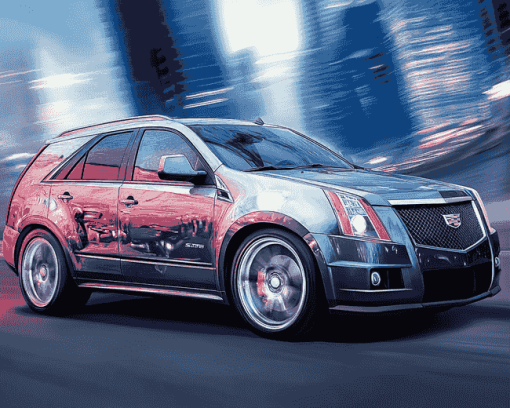 Aesthetic Cadillac SRX Automotive Diamond Painting