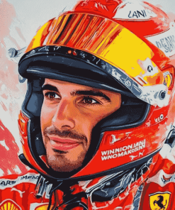 Aesthetic Carlos Sainz Jr Diamond Painting