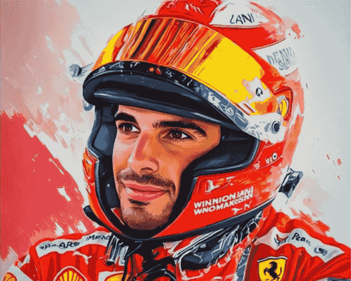 Aesthetic Carlos Sainz Jr Diamond Painting