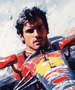 Aesthetic Carlos Sainz Racing Diamond Painting