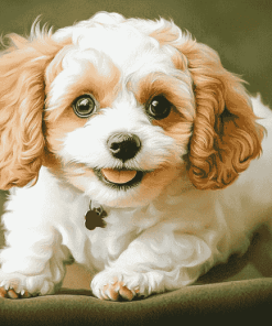 Aesthetic Cavachon Puppy Diamond Painting