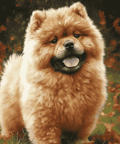 Aesthetic Chow Chow Puppy Diamond Painting