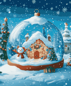 Aesthetic Christmas Animation Diamond Painting