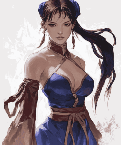 Aesthetic Chun Li Anime Diamond Painting