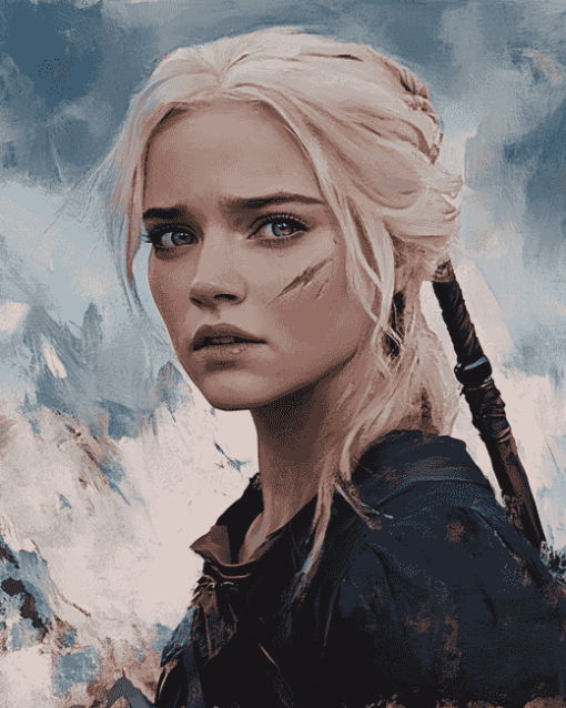 Aesthetic Ciri Witcher Diamond Painting