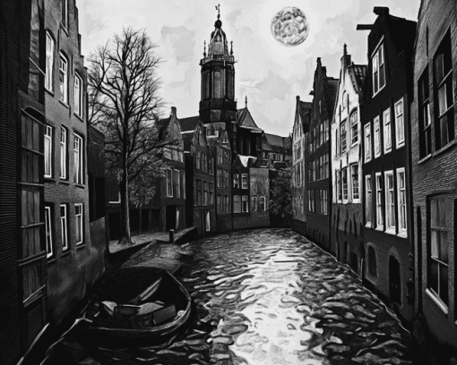 Aesthetic Cityscapes Utrecht Diamond Painting