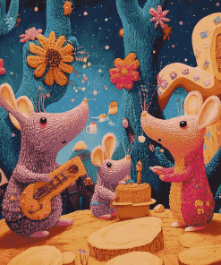 Aesthetic Clangers Animation Diamond Painting