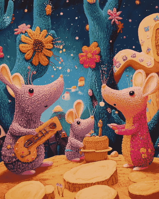 Aesthetic Clangers Animation Diamond Painting