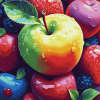 Aesthetic Colorful Apples Diamond Painting