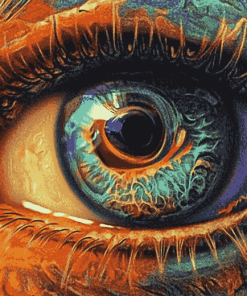 Aesthetic Colorful Eye Diamond Painting