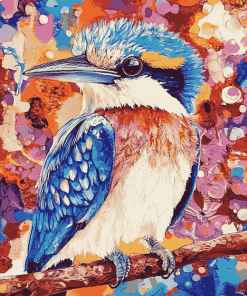 Aesthetic Colorful Kookaburra Diamond Painting