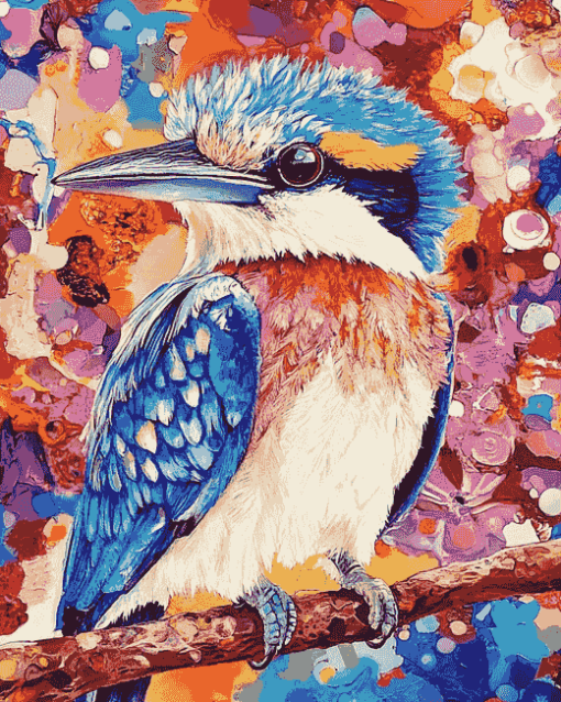 Aesthetic Colorful Kookaburra Diamond Painting