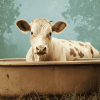 Aesthetic Cow Bathtub Diamond Painting