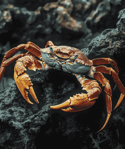 Aesthetic Crab Marine Life Diamond Painting