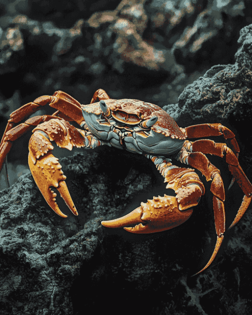 Aesthetic Crab Marine Life Diamond Painting