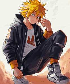 Aesthetic Denki Kaminari Anime Diamond Painting