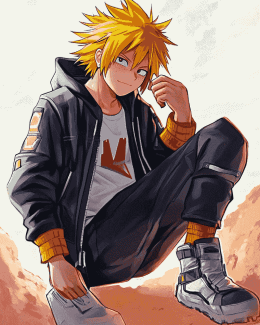 Aesthetic Denki Kaminari Anime Diamond Painting