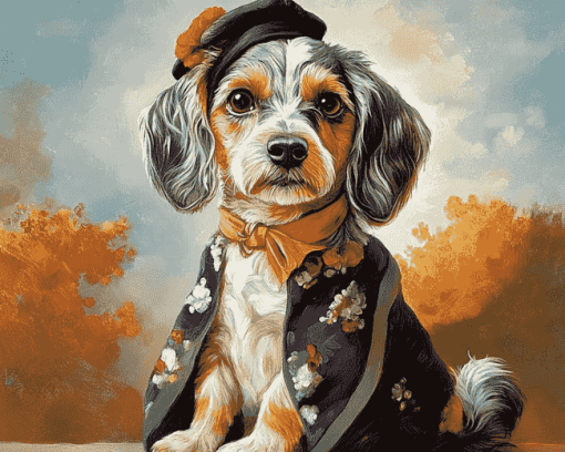 Aesthetic Dog Diamond Painting