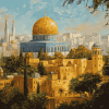 Aesthetic Dome Of The Rock Diamond Painting