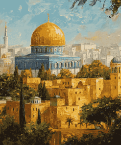 Aesthetic Dome Of The Rock Diamond Painting