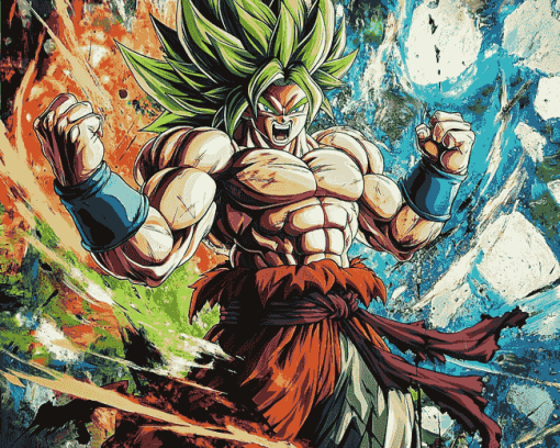 Aesthetic Dragon Ball Broly Diamond Painting