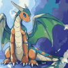 Aesthetic Dragonite Fantasy Diamond Painting