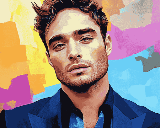 Aesthetic Ed Westwick Celebrity Diamond Painting