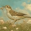 Aesthetic Eurasian Skylark Diamond Painting