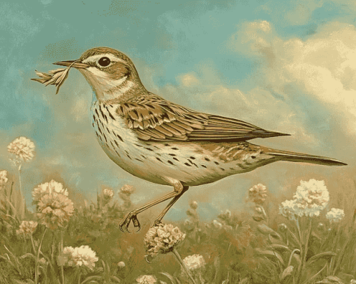 Aesthetic Eurasian Skylark Diamond Painting