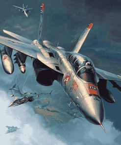 Aesthetic F18 Jet Diamond Painting