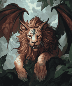 Aesthetic Fantasy Manticore Diamond Painting