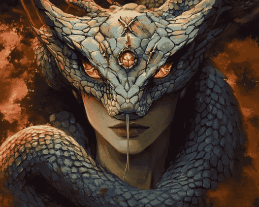 Aesthetic Fantasy Snake Diamond Painting