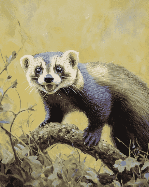 Aesthetic Ferret Diamond Painting