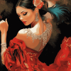 Aesthetic Flamenco Woman Diamond Painting