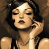 Aesthetic Flapper Girls Diamond Painting