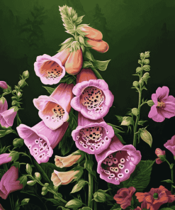 Aesthetic Foxglove Blossoms Diamond Painting