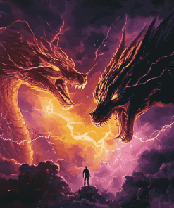 Aesthetic Ghidorah Fantasy Diamond Painting