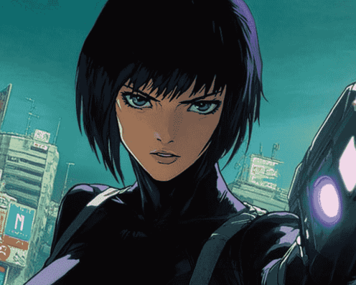 Aesthetic Ghost In The Shell Anime Diamond Painting