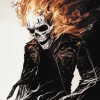 Aesthetic Ghost Rider Fantasy Diamond Painting