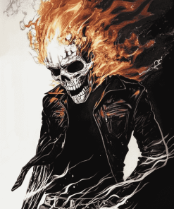 Aesthetic Ghost Rider Fantasy Diamond Painting