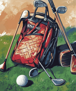 Aesthetic Golf Equipment Diamond Painting