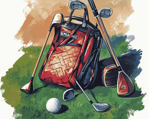 Aesthetic Golf Equipment Diamond Painting