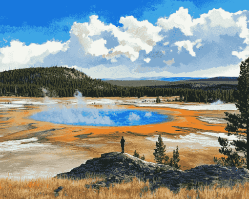 Aesthetic Grand Prismatic Landscapes Diamond Painting