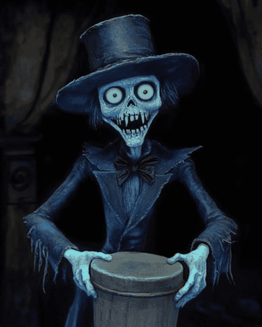 Aesthetic Hatbox Ghost Animation Diamond Painting