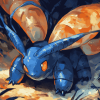 Aesthetic Heracross Pokemon Diamond Painting