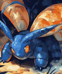 Aesthetic Heracross Pokemon Diamond Painting