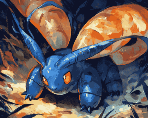 Aesthetic Heracross Pokemon Diamond Painting