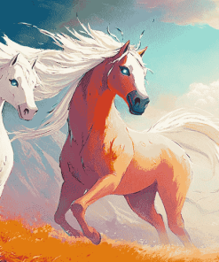 Aesthetic Horses Spirit Diamond Painting