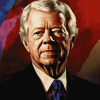 Aesthetic Jimmy Carter Diamond Painting